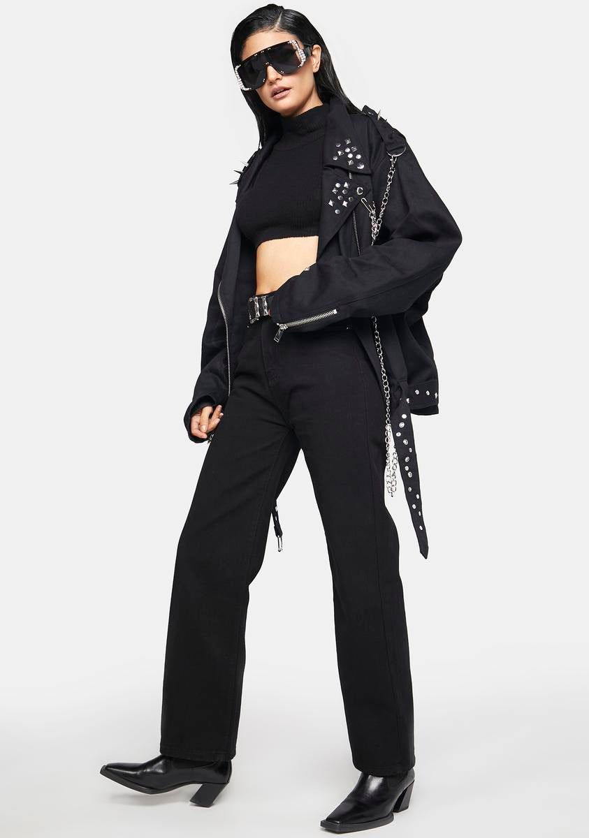 Smoked Soaked Up High Waisted Jeans sold by Dolls Kill product image thumbnail 3