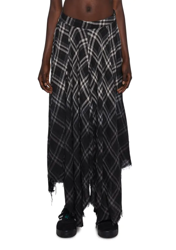 Model Approved Maxi Skirt - Black sold by Dolls Kill