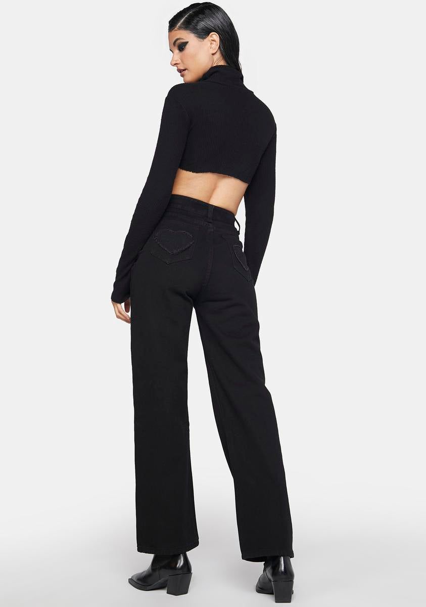 Smoked Soaked Up High Waisted Jeans sold by Dolls Kill product image thumbnail 4