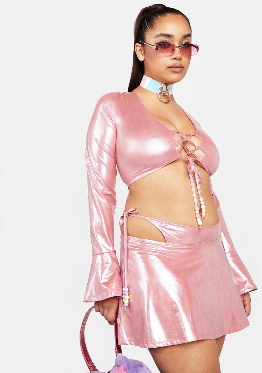 Plus Sleep's For The Weak Crop Top sold by Dolls Kill product image thumbnail 3