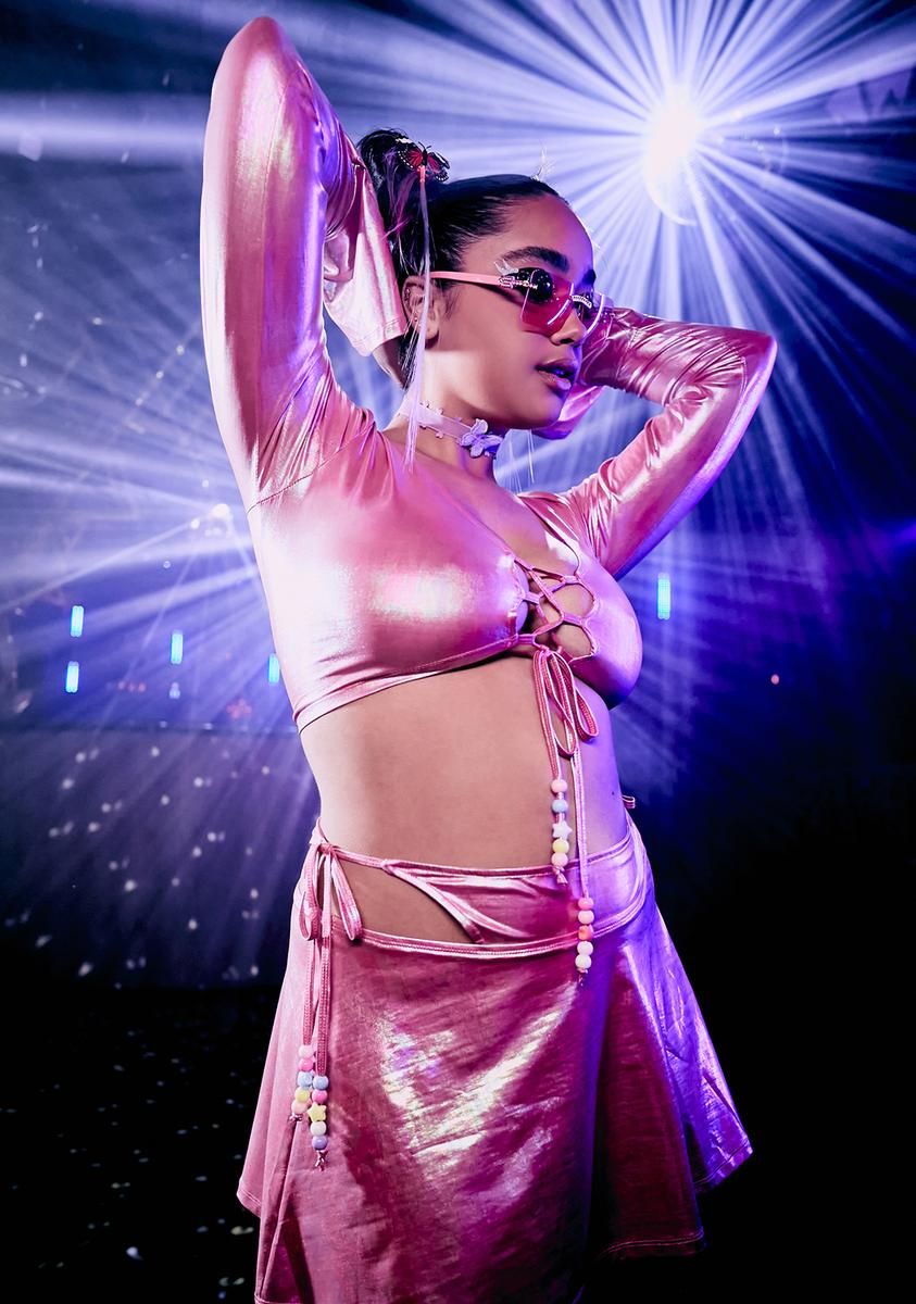 Plus Sleep's For The Weak Crop Top sold by Dolls Kill