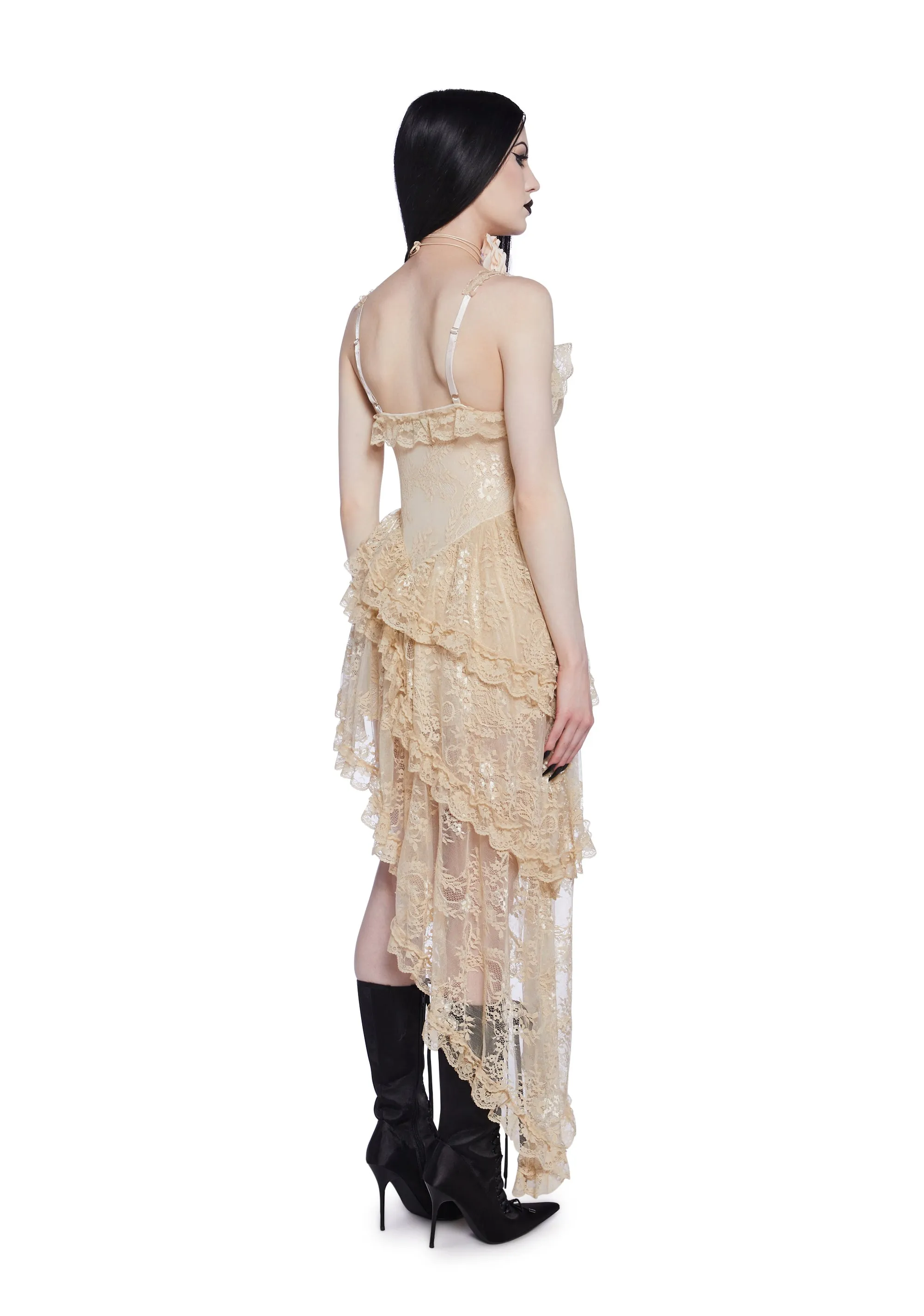 seductive silence midi dress Seductive Silence Midi Dress - Champagne