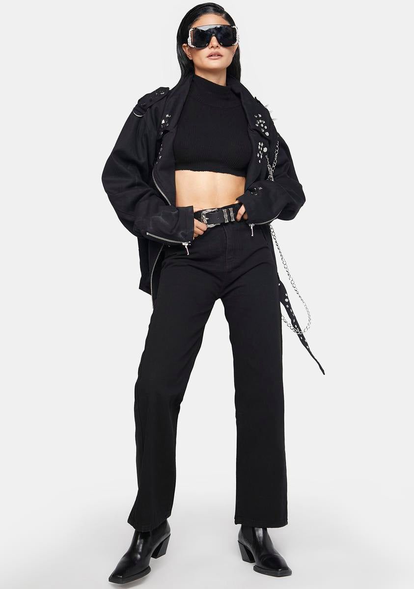 Smoked Soaked Up High Waisted Jeans sold by Dolls Kill product image thumbnail 2