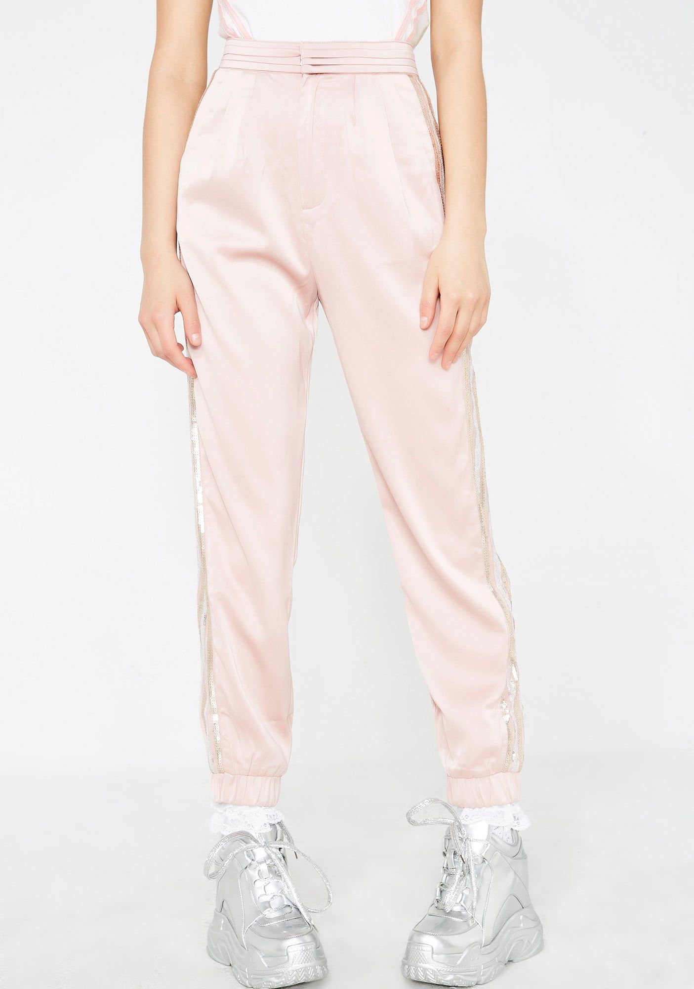 Over Dramatic Satin Joggers sold by Dolls Kill product image thumbnail 3
