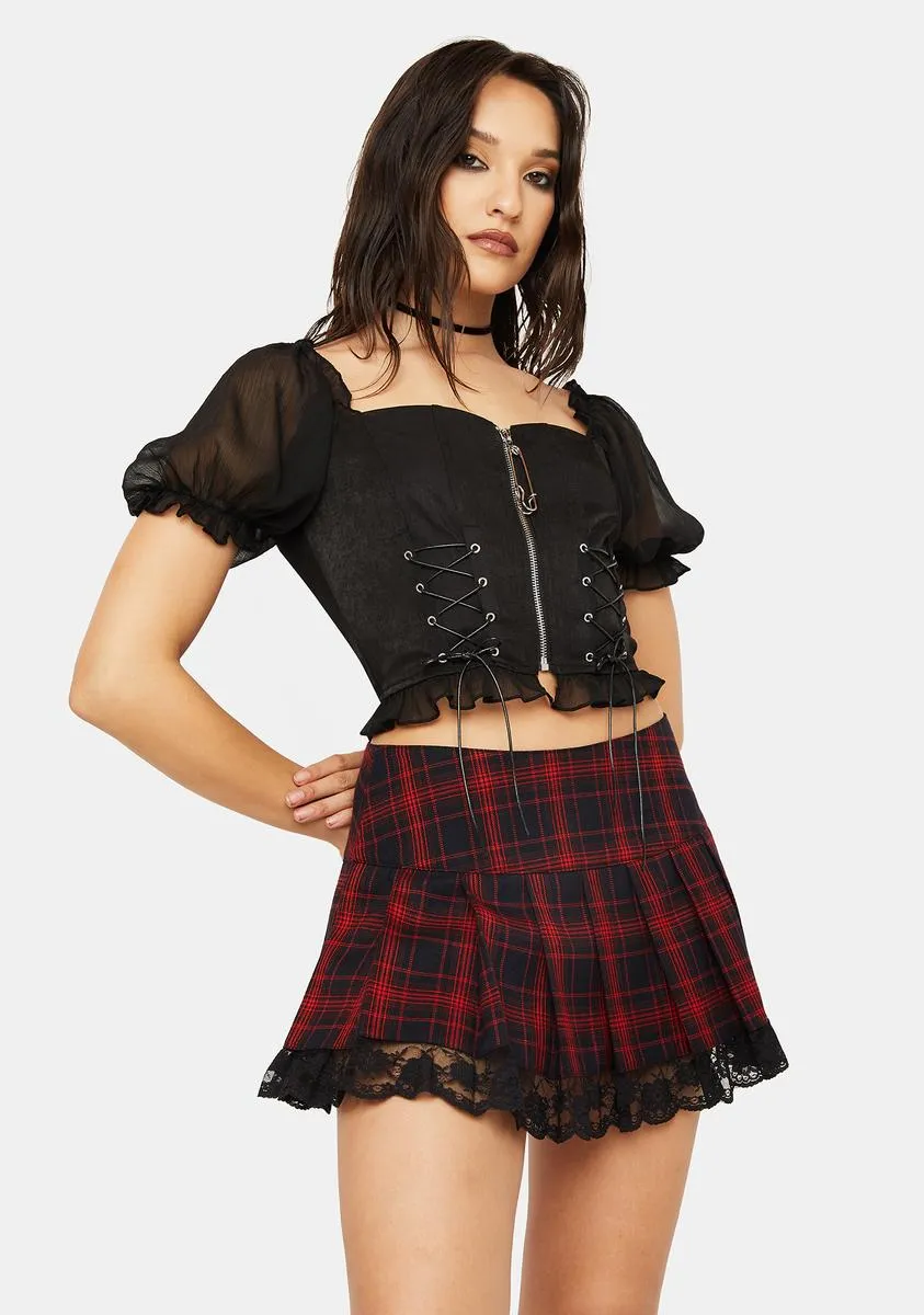 Rock Doll Lace-Up Top sold by Dolls Kill product image thumbnail 2