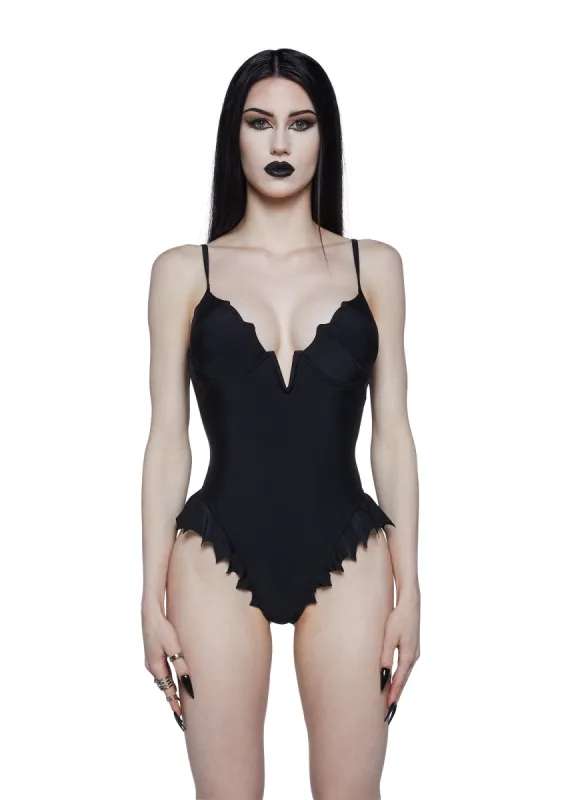 Call Me Batty One Piece Swimsuit sold by Dolls Kill
