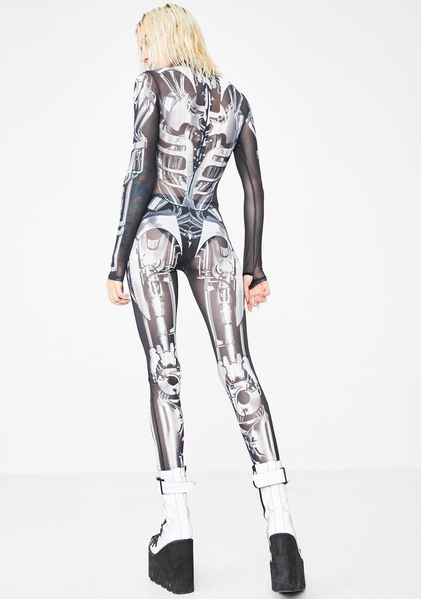 Exx Machina Sheer Catsuit sold by Dolls Kill product image thumbnail 4