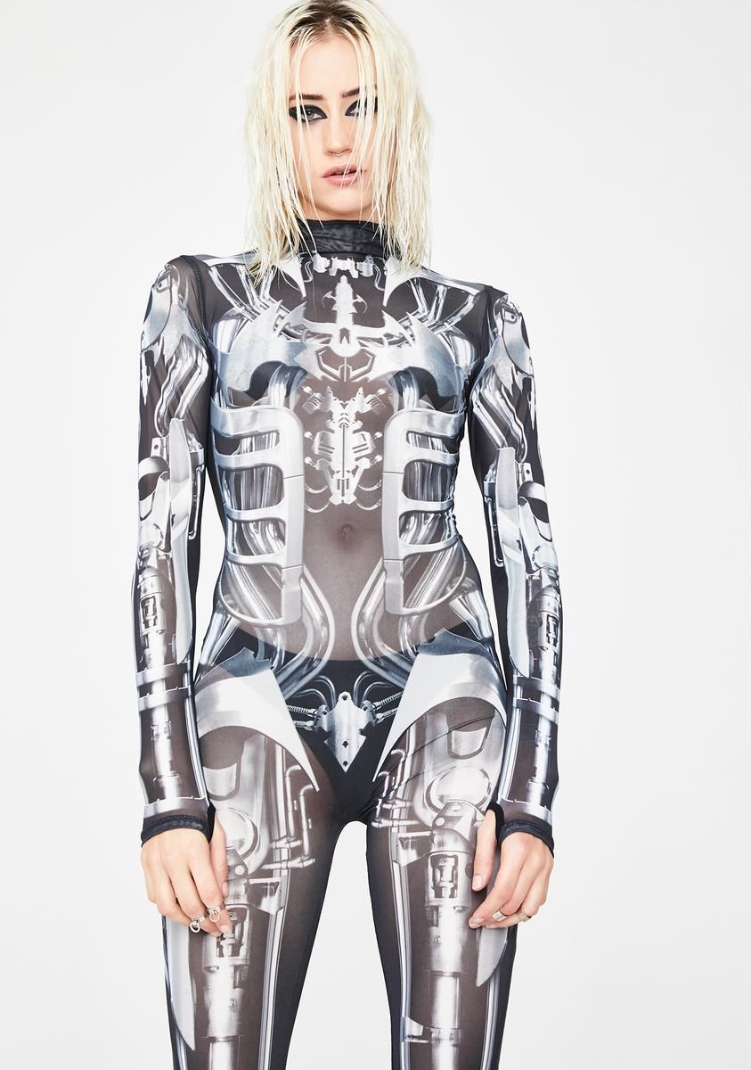 Exx Machina Sheer Catsuit sold by Dolls Kill