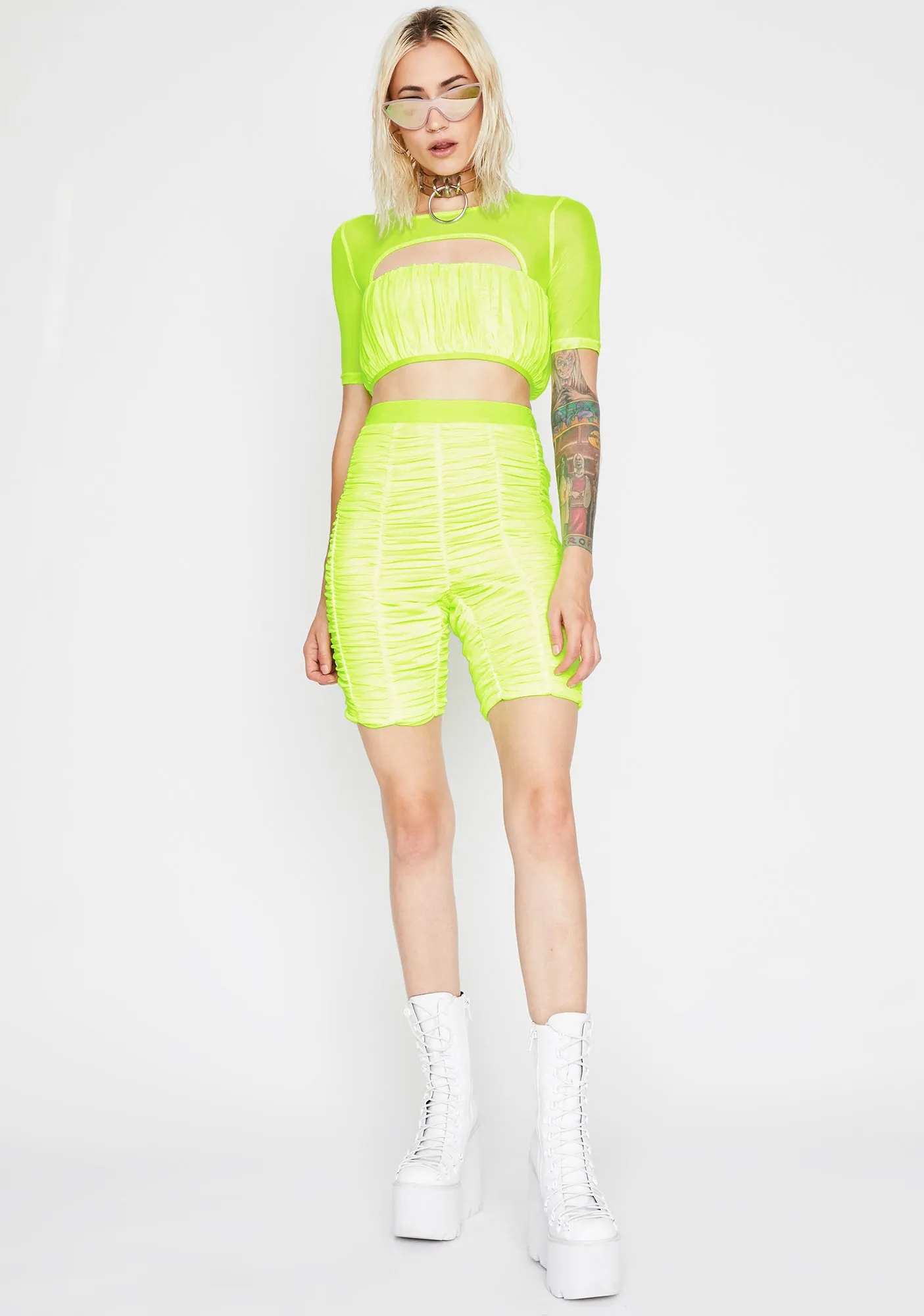 Caution Haute Rider Shorts Set sold by Dolls Kill product image thumbnail 3