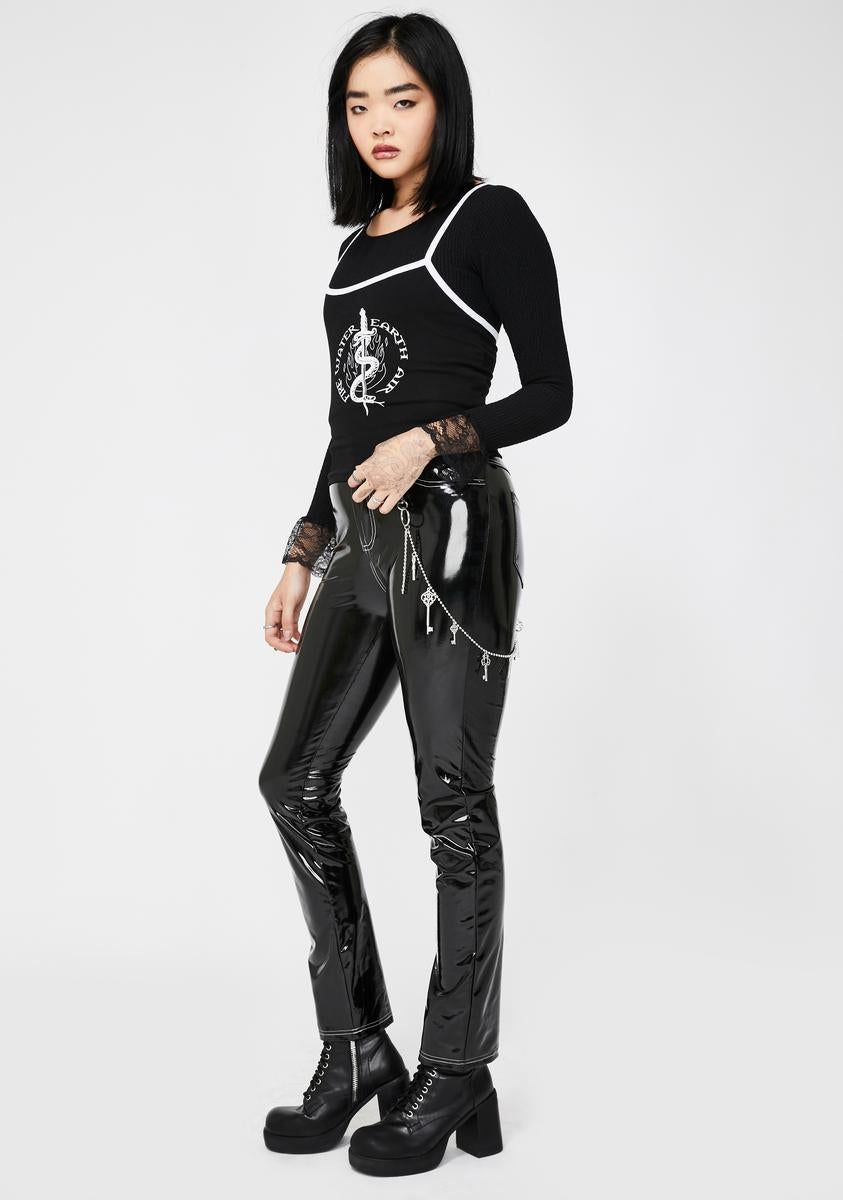 The Void Vinyl Pants sold by Dolls Kill product image thumbnail 2