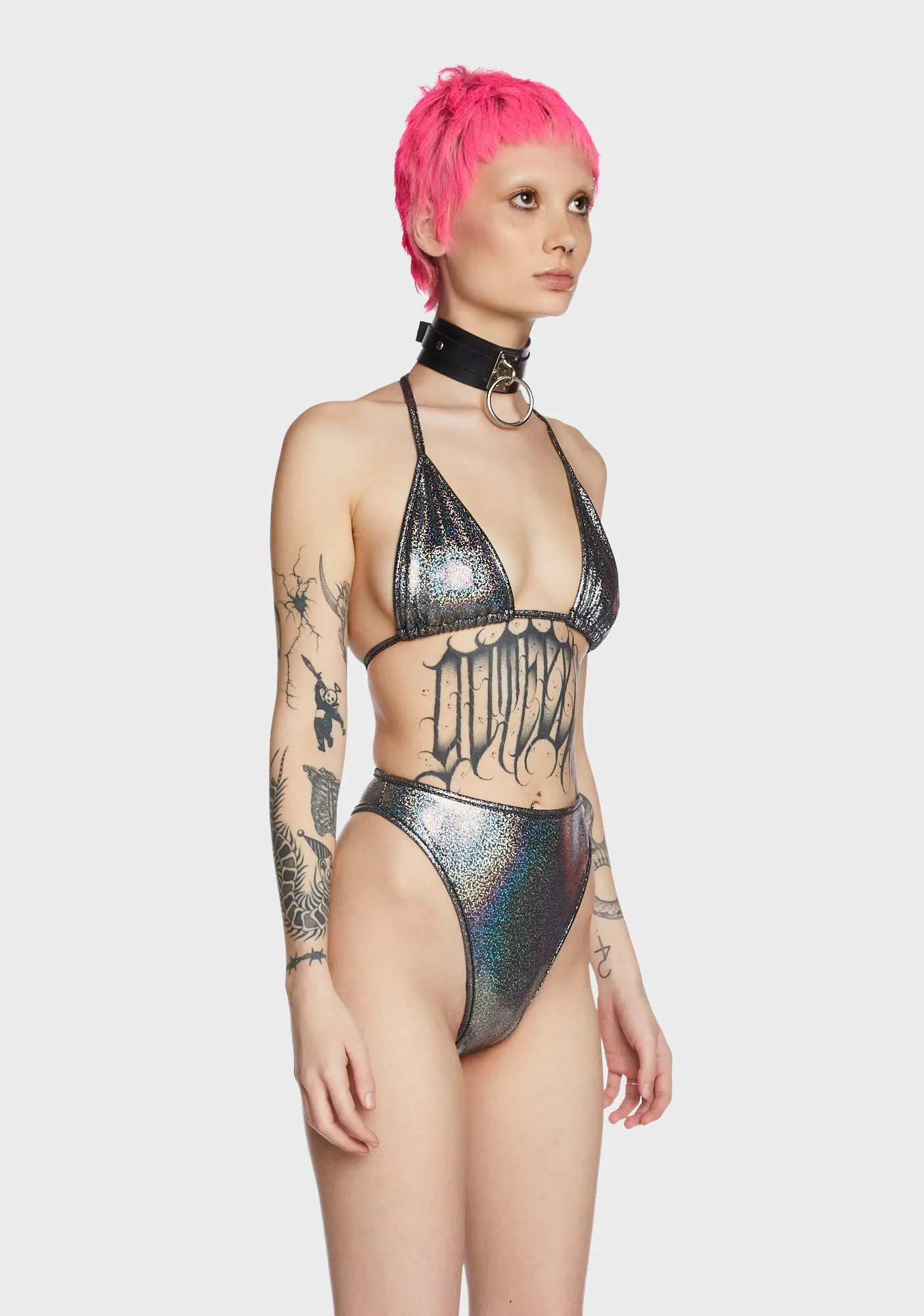 Hologram Triangle Bikini Top sold by Dolls Kill product image thumbnail 4