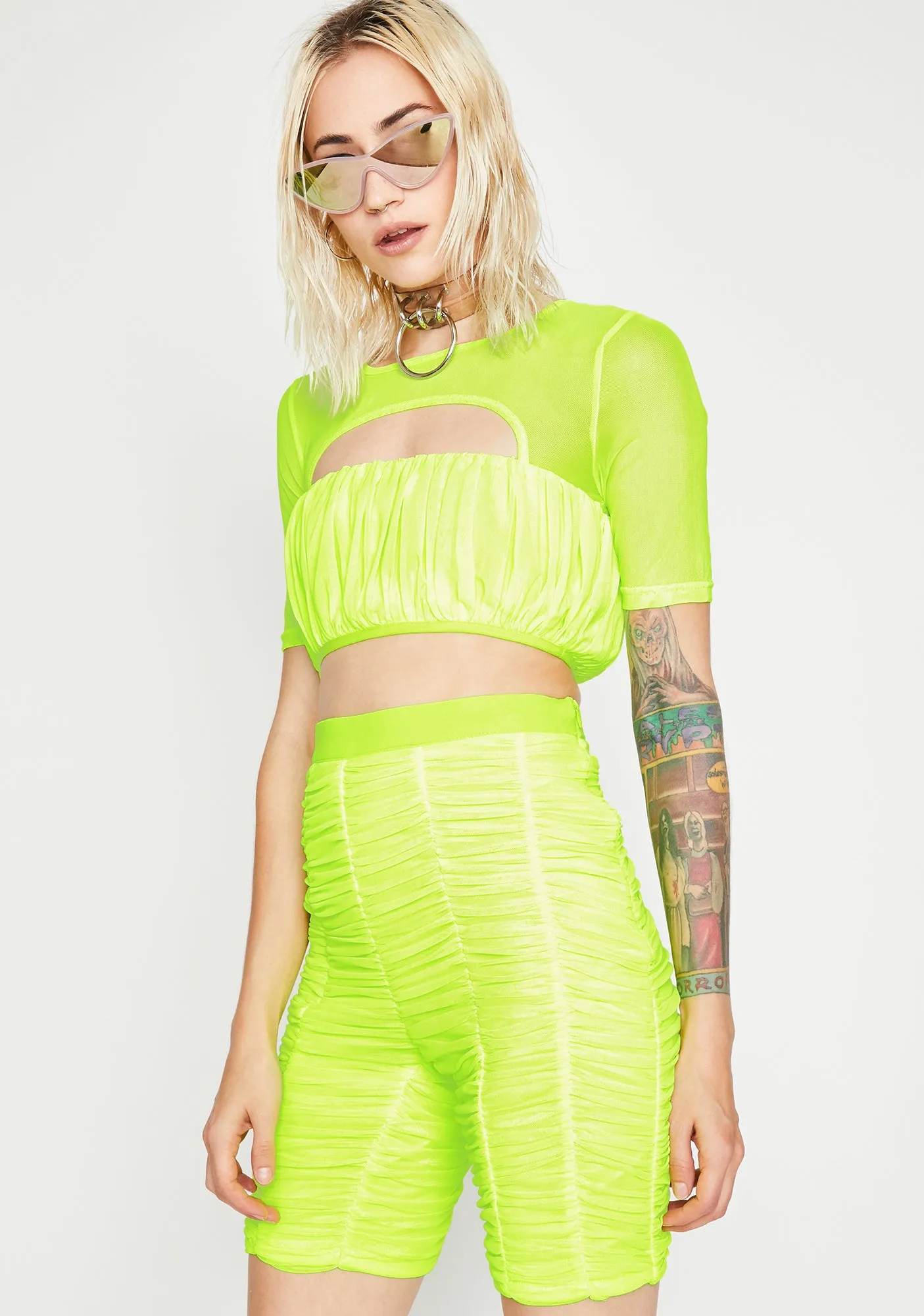 Caution Haute Rider Shorts Set sold by Dolls Kill product image thumbnail 2