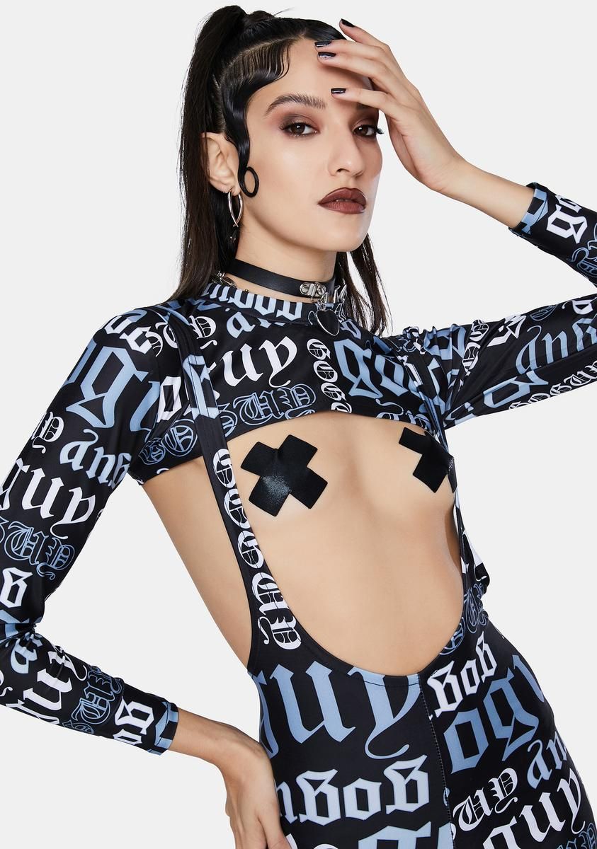 Logo Super Crop Top sold by Dolls Kill