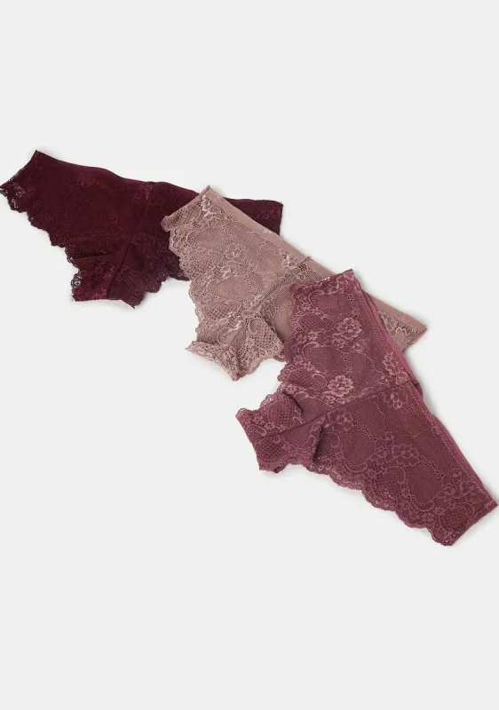 Feelin' Cheeky Tanga 3-Pack sold by Dolls Kill