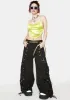 Shock Stay My Fantasy Satin Crop Top sold by Dolls Kill