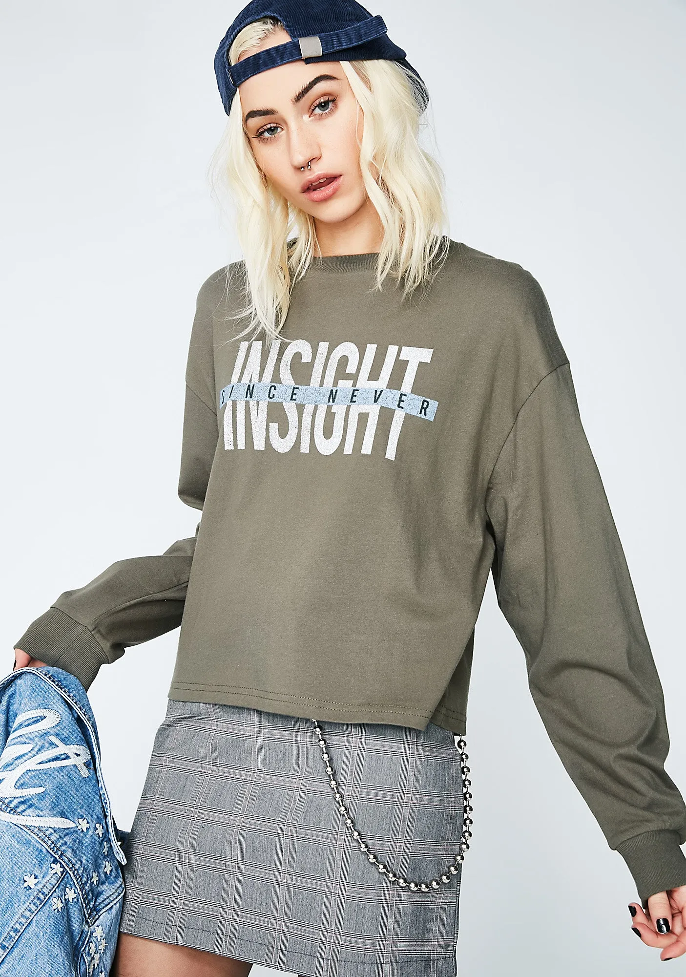 Strike Through Long Sleeve Tee sold by Dolls Kill product image thumbnail 4