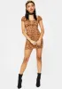 Tan Leopard Gala Dress sold by Dolls Kill