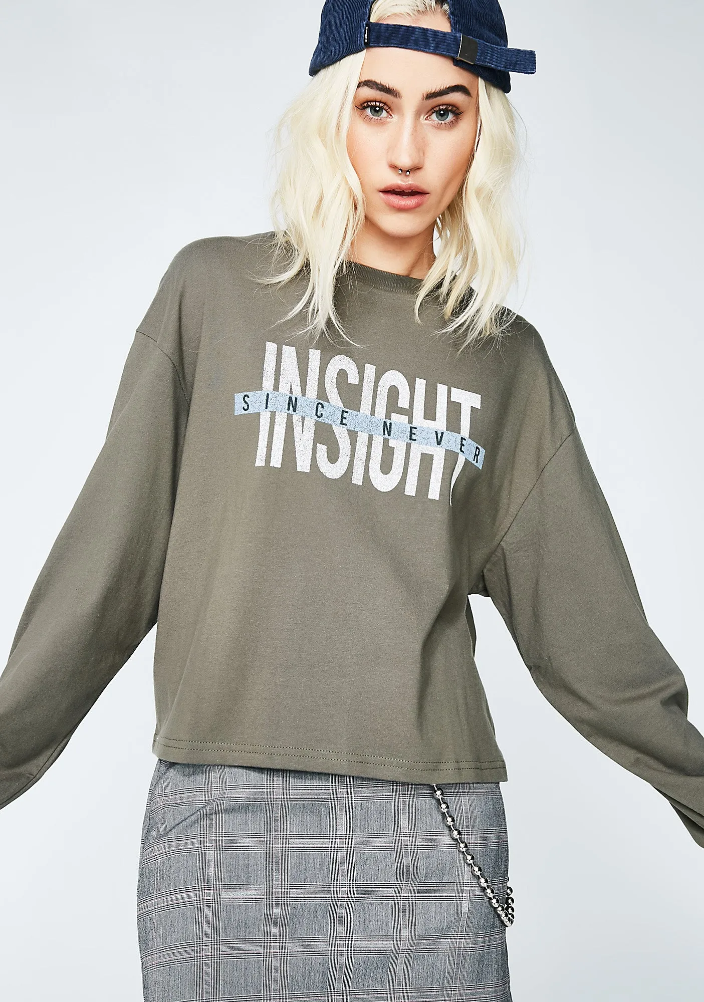 Strike Through Long Sleeve Tee sold by Dolls Kill