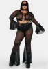 Plus Twilight Skies Mesh Pull-On Flares sold by Dolls Kill