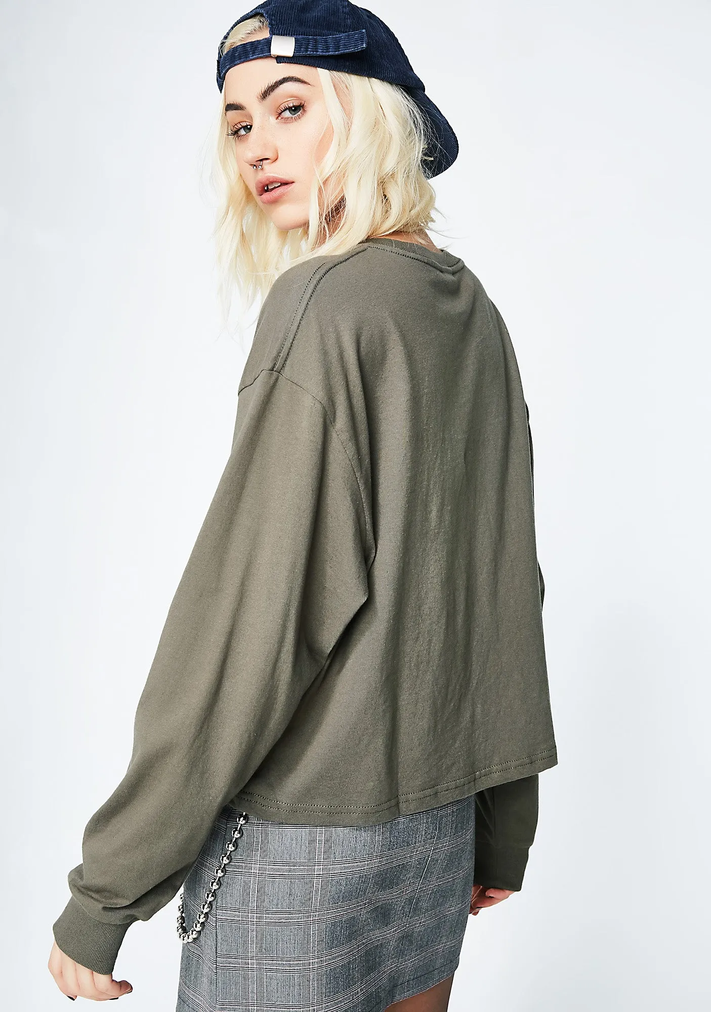 Strike Through Long Sleeve Tee sold by Dolls Kill product image thumbnail 3