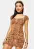Tan Leopard Gala Dress sold by Dolls Kill