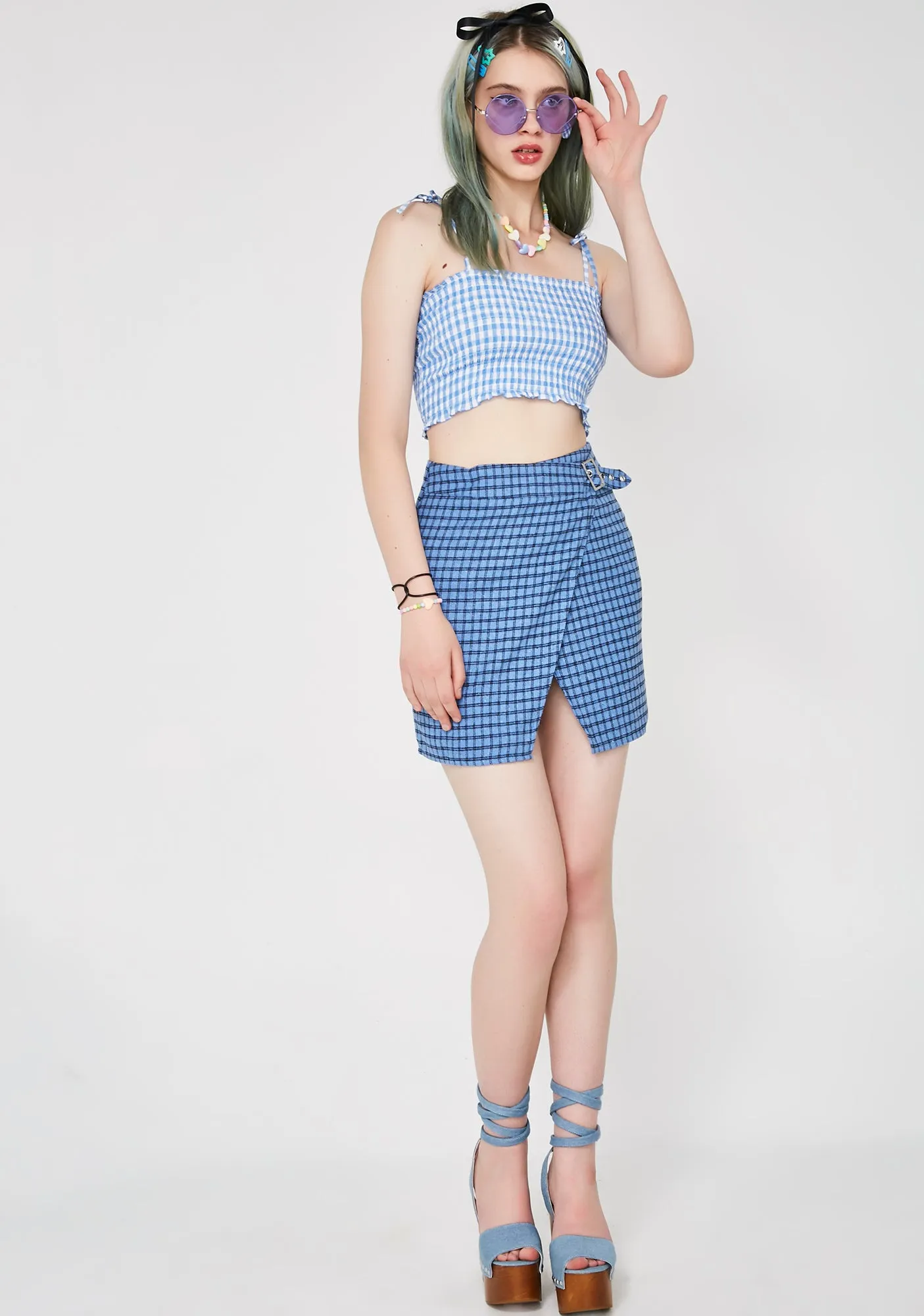 Girl Nxt Door Smocked Crop Top sold by Dolls Kill product image thumbnail 5