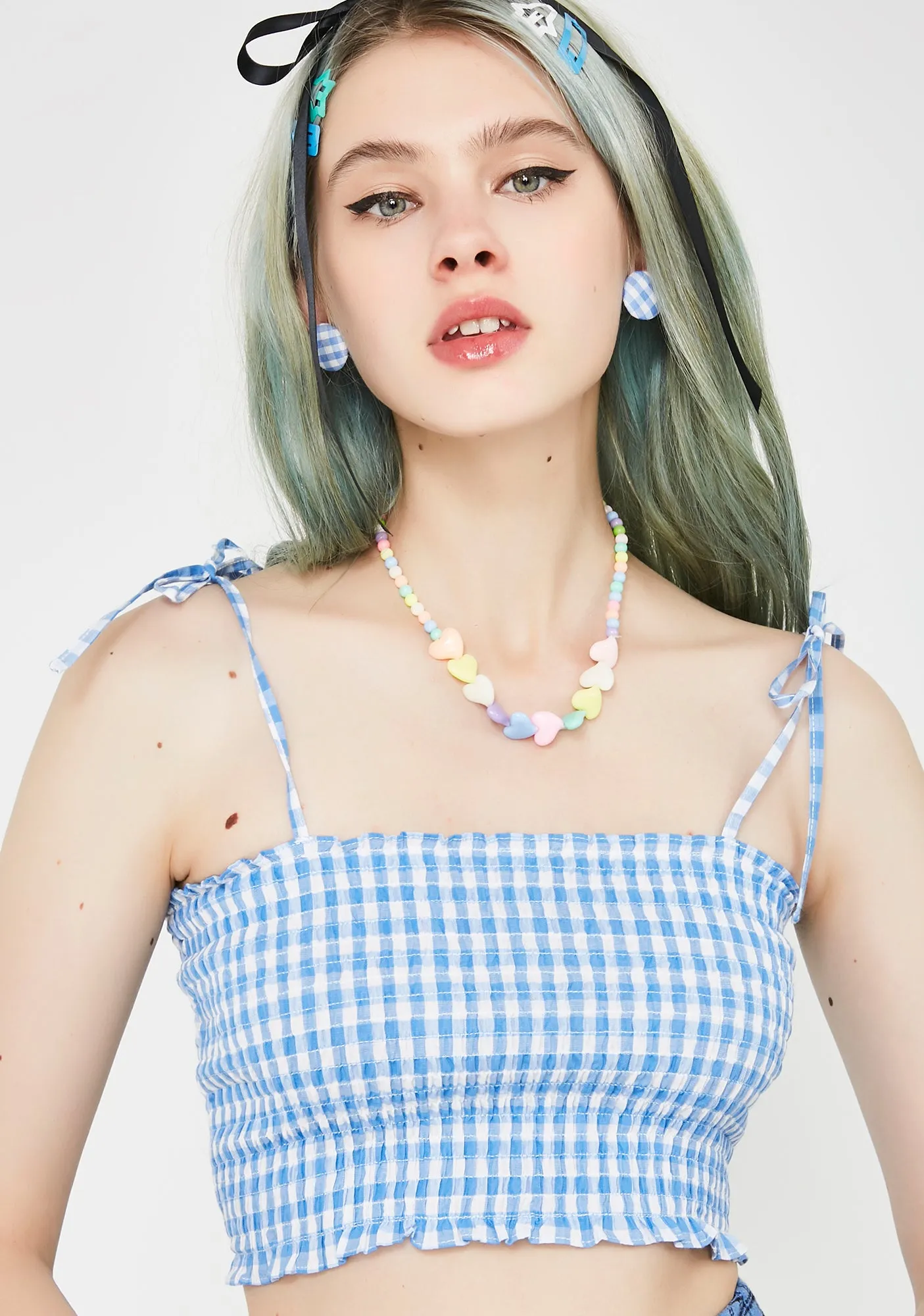 Girl Nxt Door Smocked Crop Top sold by Dolls Kill product image thumbnail 2