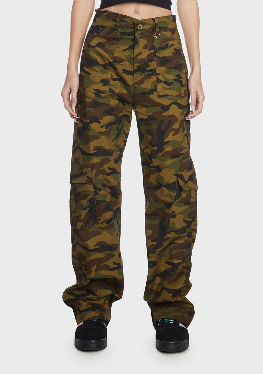 Baggy Camo Cargo Pants sold by Dolls Kill