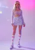 Dancing In Starlight Mini Skirt sold by Dolls Kill