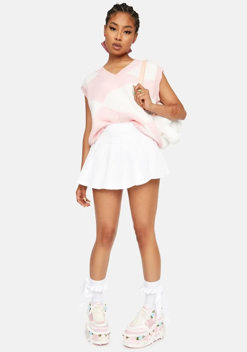 Abstract Argyle Crop Vest sold by Dolls Kill product image thumbnail 3