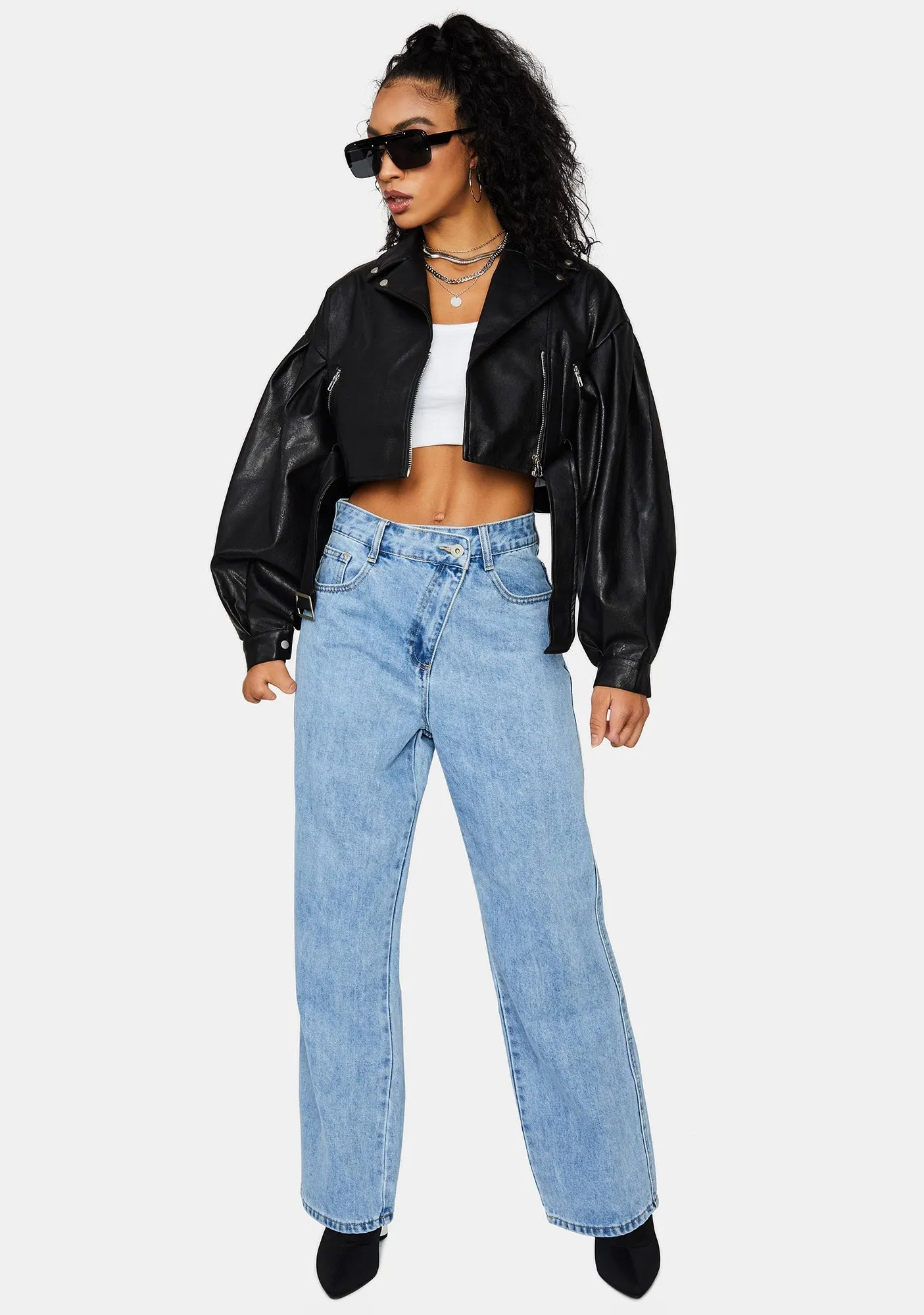 Got Bad Blood Crop Moto Jacket sold by Dolls Kill product image thumbnail 3