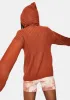 Rust Hendrix Knit Hoodie sold by Dolls Kill