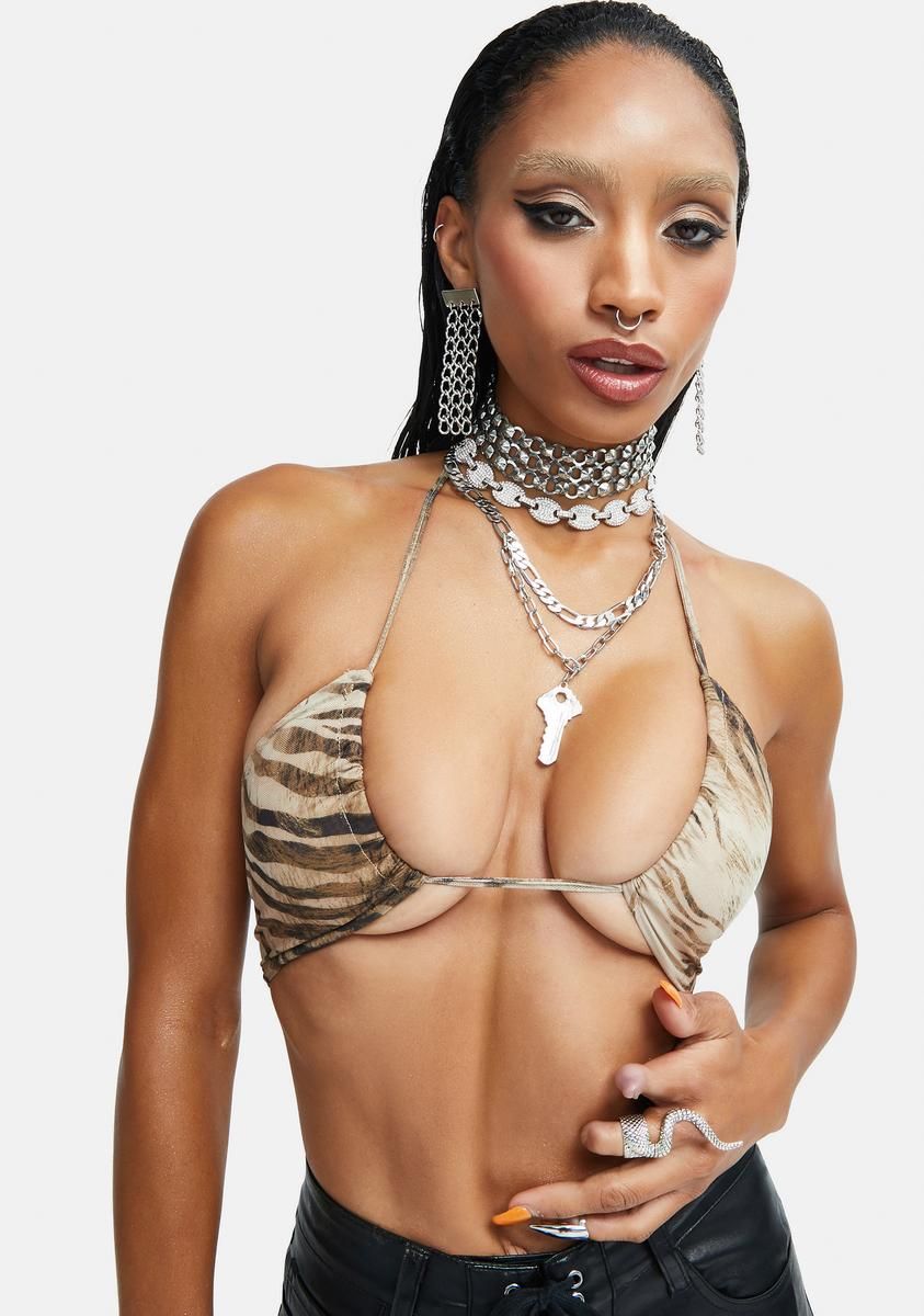 Tiger Katara Strappy Top sold by Dolls Kill