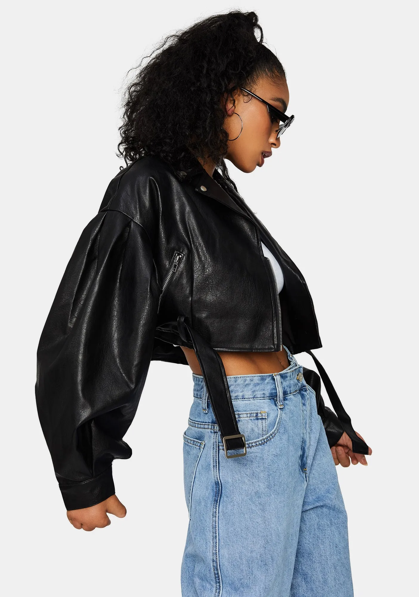 Got Bad Blood Crop Moto Jacket sold by Dolls Kill product image thumbnail 2