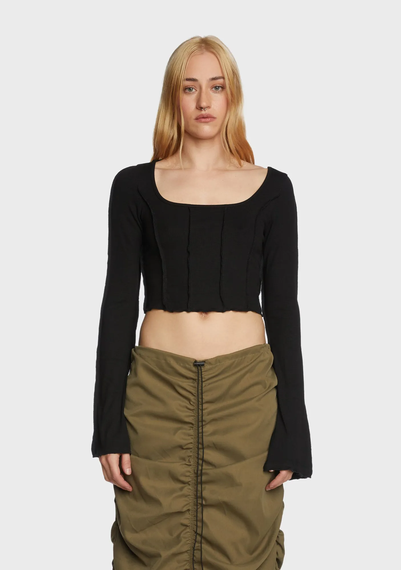 Journal Entries Long Sleeve Top sold by Dolls Kill