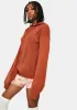 Rust Hendrix Knit Hoodie sold by Dolls Kill