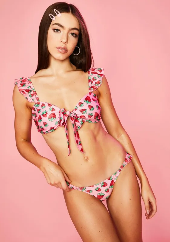 Strawberry Fields Bikini Set sold by Dolls Kill