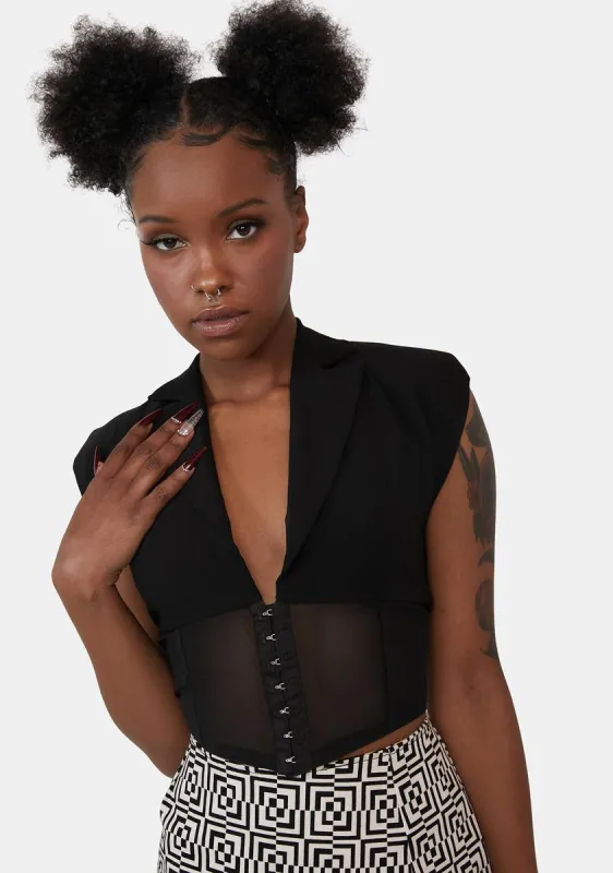 Won't Be Easy Corset Top sold by Dolls Kill