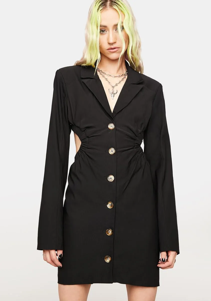 Boss Moments Cut-Out Blazer Dress sold by Dolls Kill