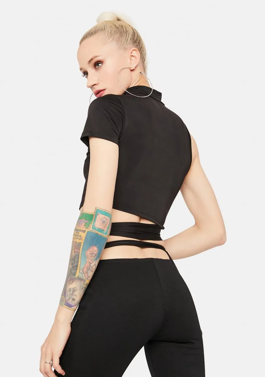 What's Next Cut Out Wrap Tee sold by Dolls Kill product image thumbnail 4