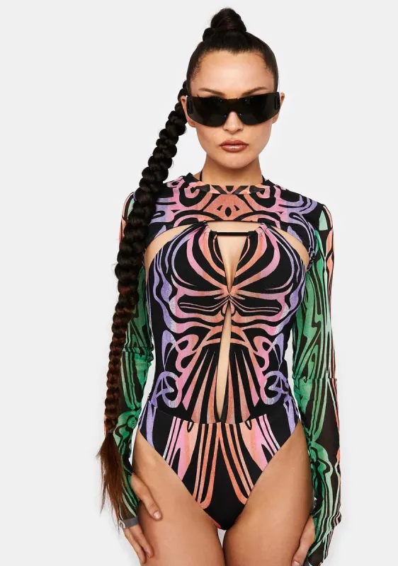 Liya Mesh Bodysuit Set made by AFRM