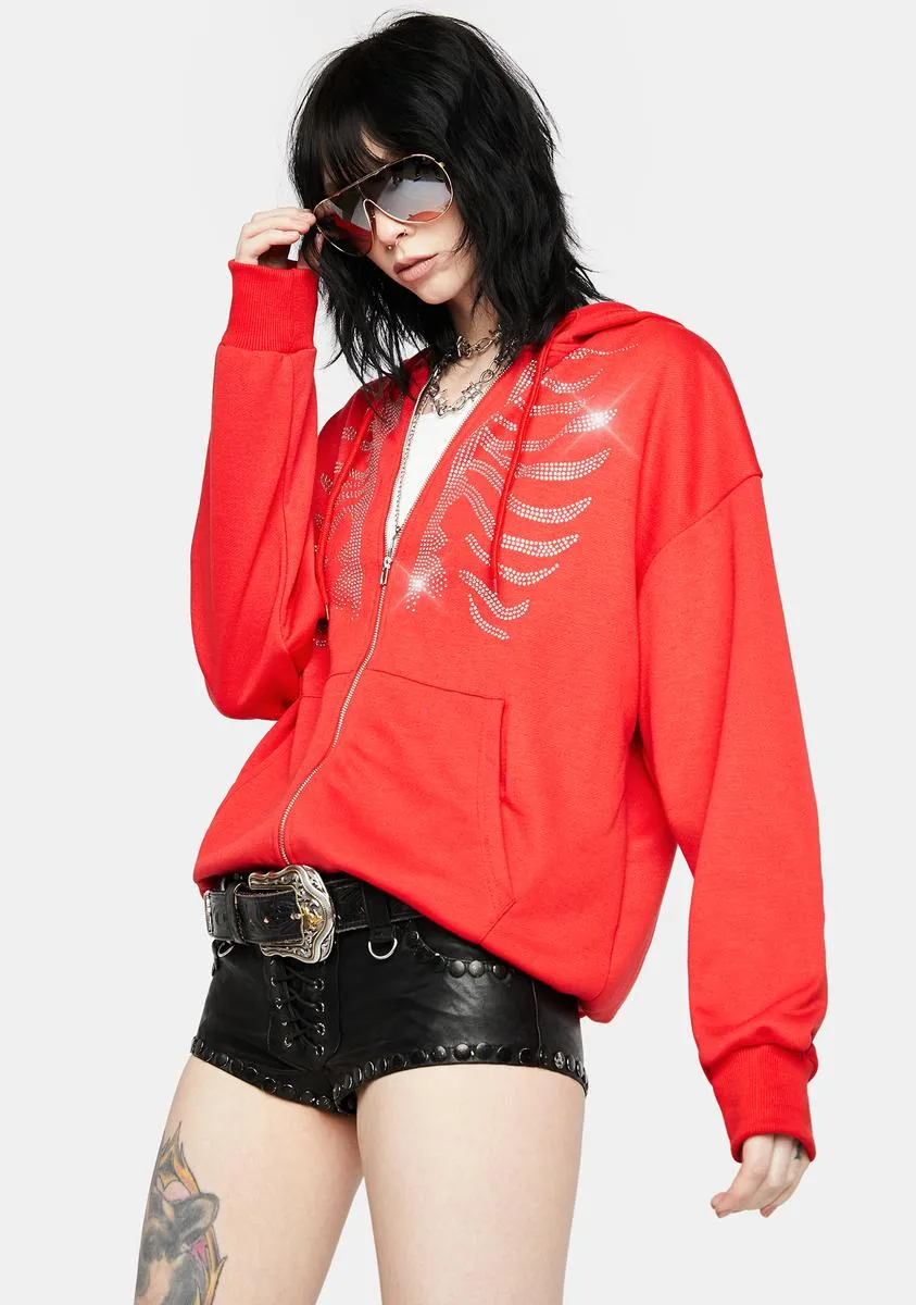 Part Of Me Zip Up Hoodie sold by Dolls Kill product image thumbnail 2