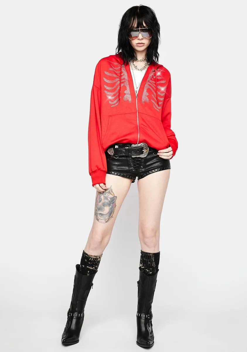 Part Of Me Zip Up Hoodie sold by Dolls Kill product image thumbnail 3