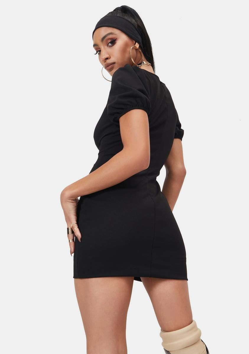 Into the Cosmos Short Sleeve Sweetheart Mini Dress sold by Dolls Kill product image thumbnail 4