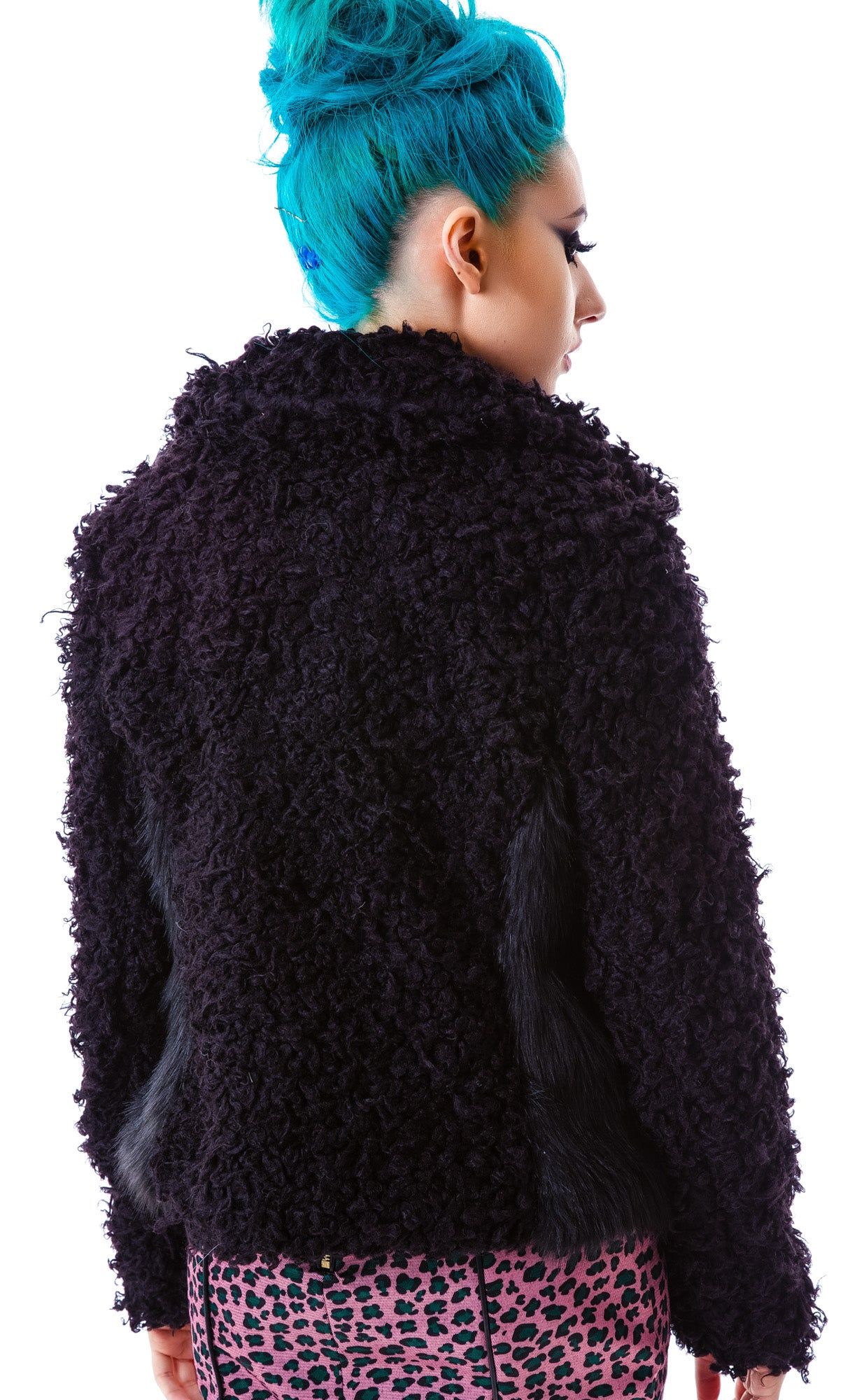 The Teddy Faux Fur Jacket sold by Dolls Kill product image thumbnail 3
