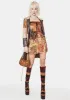 Better For It Patchwork Mini Dress sold by Dolls Kill