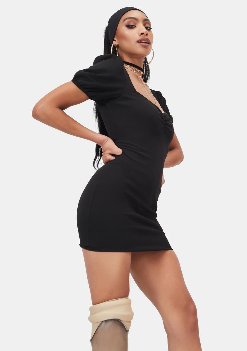 Into the Cosmos Short Sleeve Sweetheart Mini Dress sold by Dolls Kill product image thumbnail 2