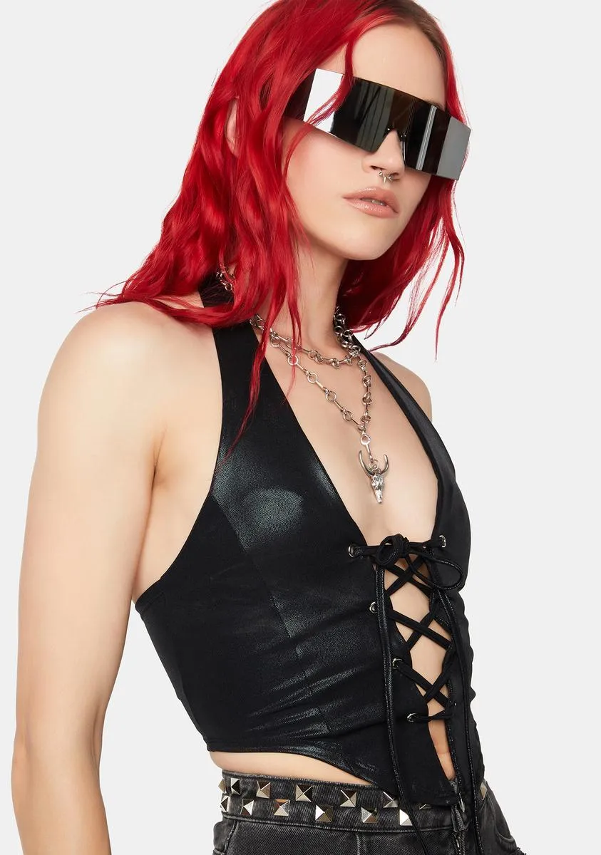 Slick In My Own League Corset Top sold by Dolls Kill product image thumbnail 2