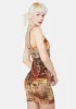 Better For It Patchwork Mini Dress sold by Dolls Kill