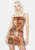 Better For It Patchwork Mini Dress sold by Dolls Kill
